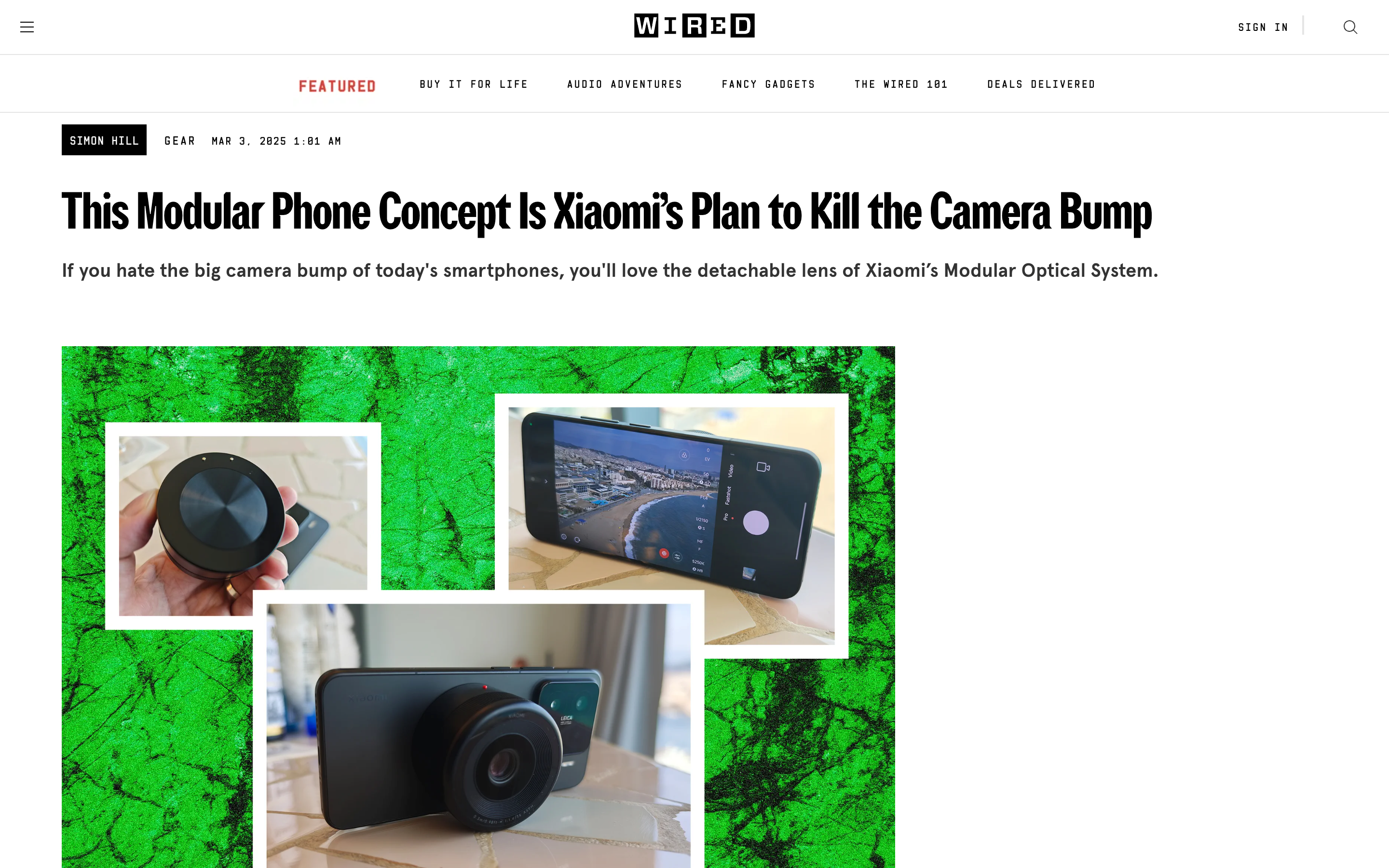 Website in light mode